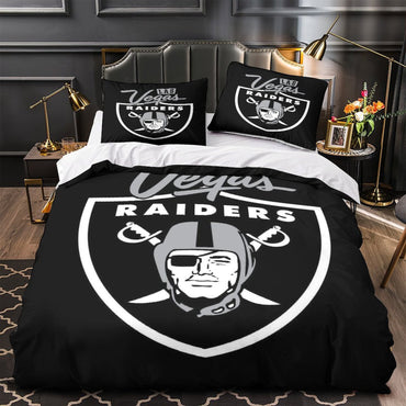 Las Vegas Raiders Bedding Set Duvet Cover Without Filler (Online Order Only)