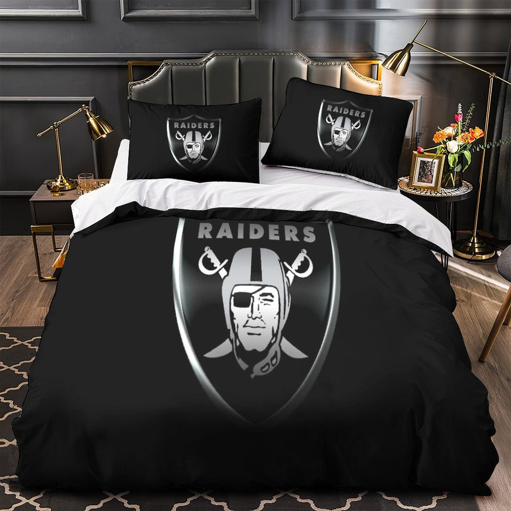 Las Vegas Raiders Bedding Set Duvet Cover Without Filler (Online Order Only)
