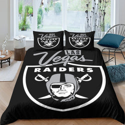 Las Vegas Raiders Bedding Set Duvet Cover Without Filler (Online Order Only)