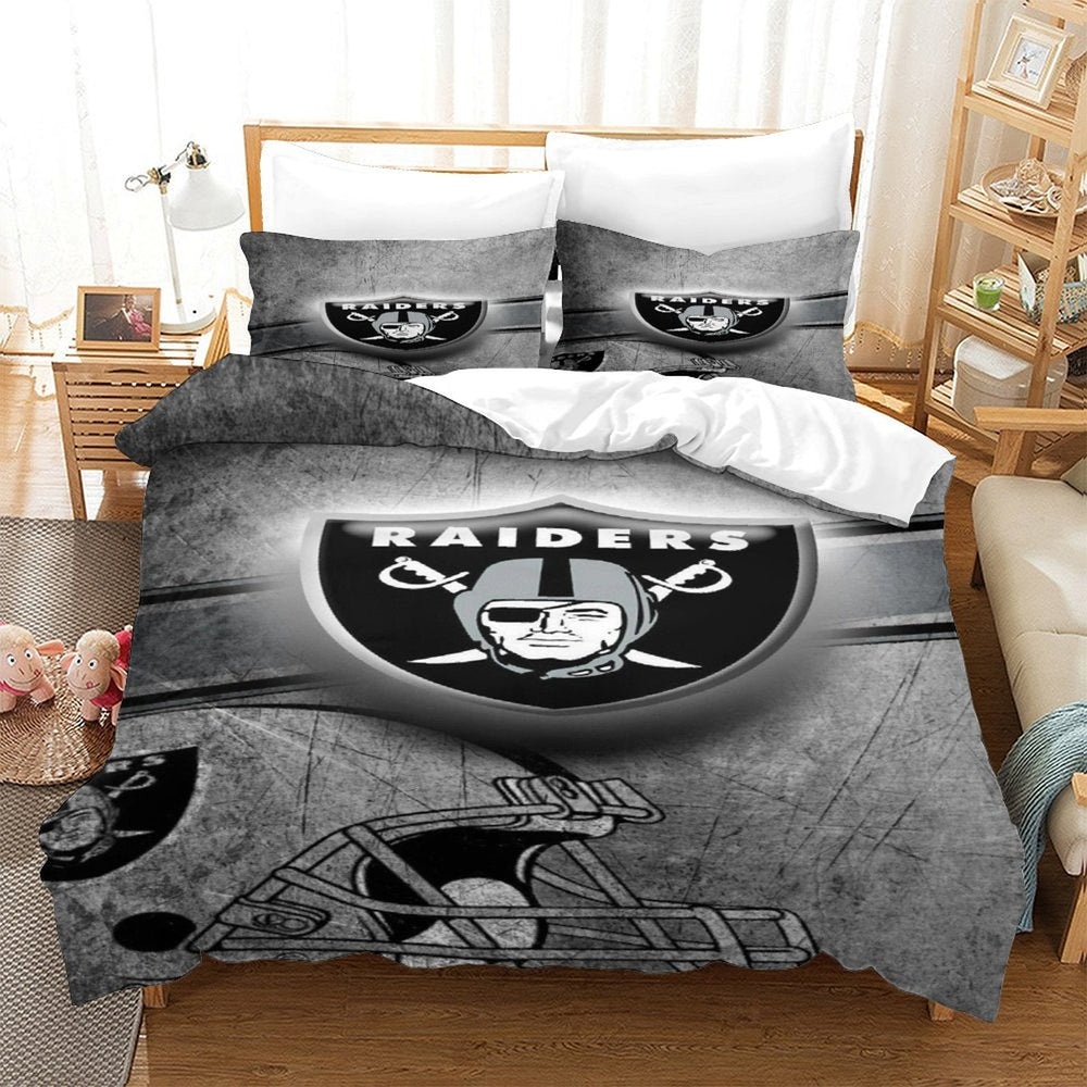 Las Vegas Raiders Bedding Set Duvet Cover Without Filler (Online Order Only)