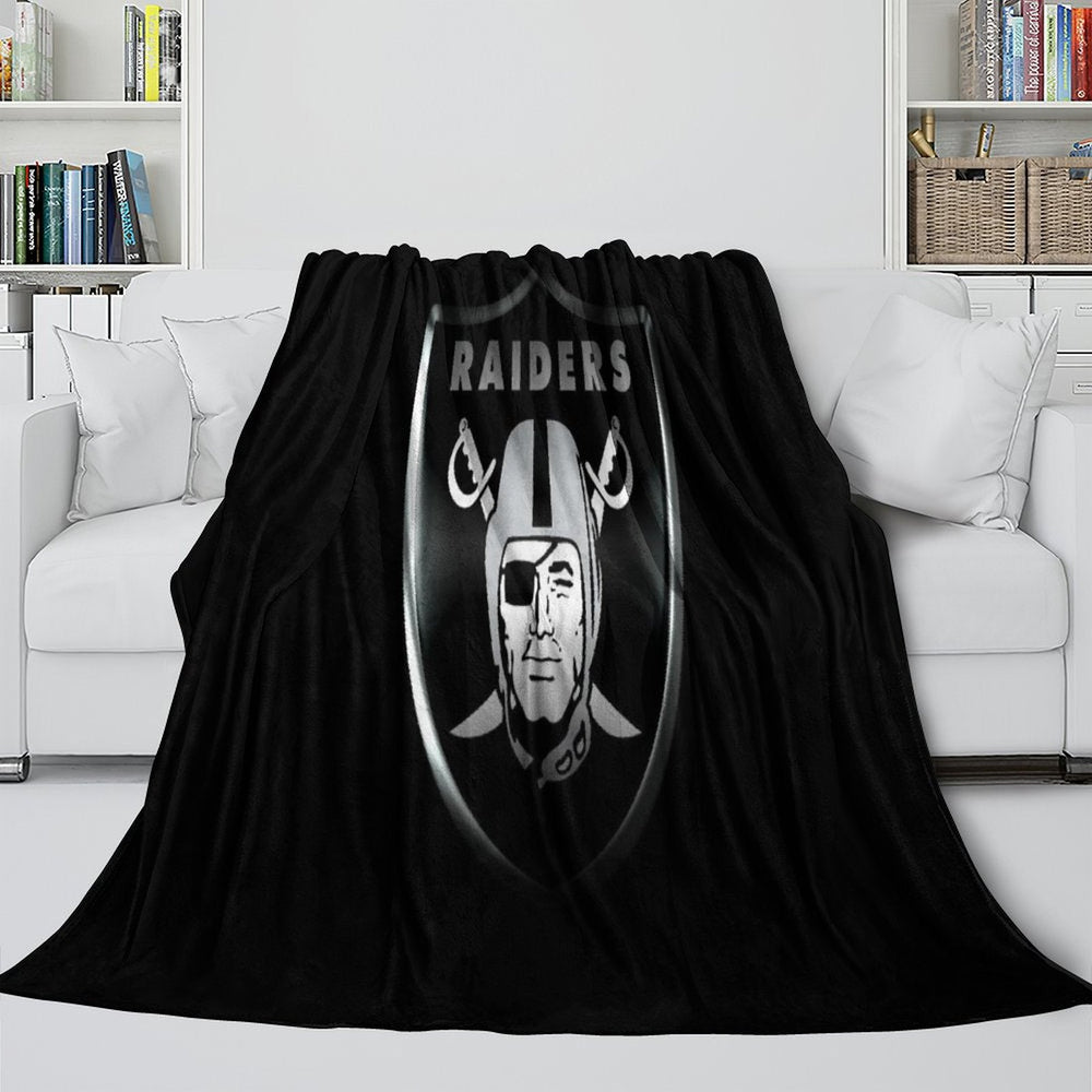 Las Vegas Raiders Blanket Flannel Fleece Throw Room Decoration (Online Order Only)