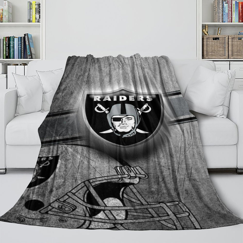 Las Vegas Raiders Blanket Flannel Fleece Throw Room Decoration (Online Order Only)