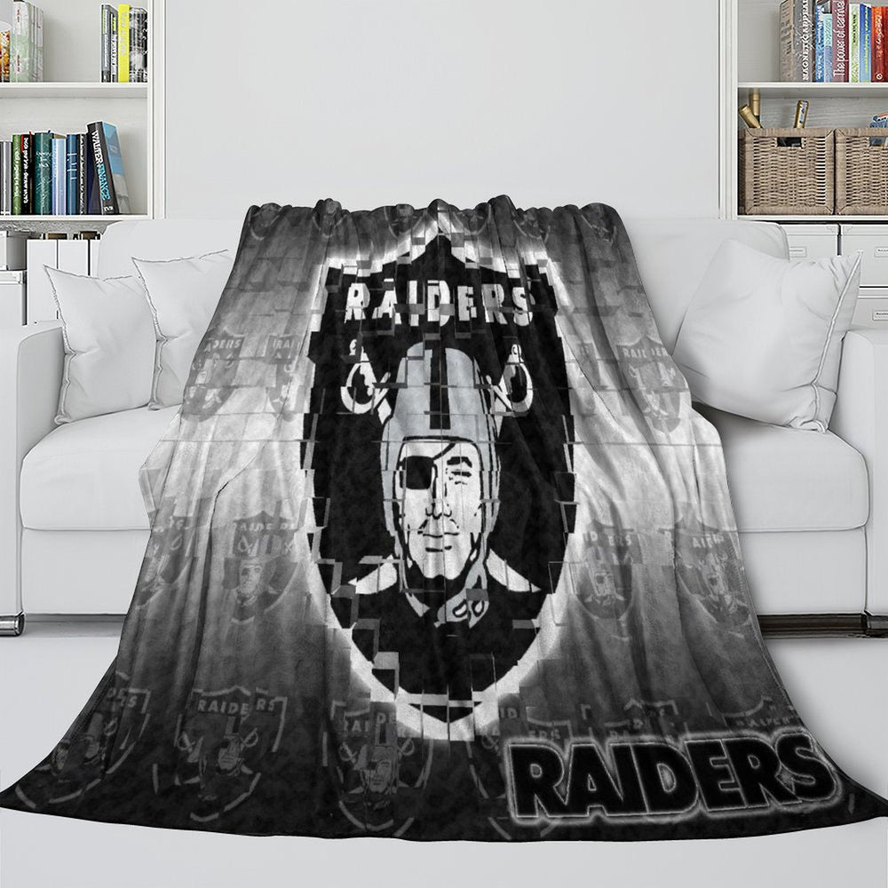Las Vegas Raiders Blanket Flannel Fleece Throw Room Decoration (Online Order Only)