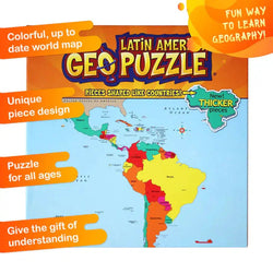 Latin America GeoPuzzle 50 Piece Jigsaw Puzzle Geotoys (ONLINE ORDER ONLY)