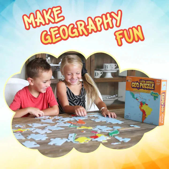 Latin America GeoPuzzle 50 Piece Jigsaw Puzzle Geotoys (ONLINE ORDER ONLY)