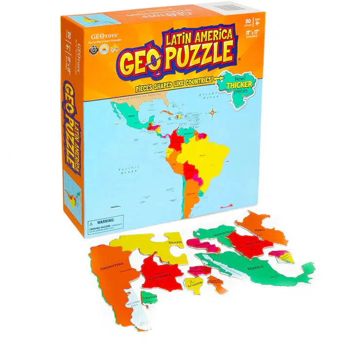 Latin America GeoPuzzle 50 Piece Jigsaw Puzzle Geotoys (ONLINE ORDER ONLY)