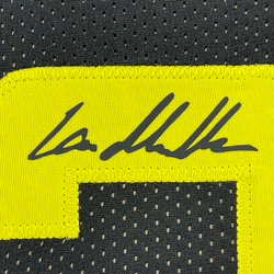 Framed Facsimile Autographed Lauri Markkanen 35x39 Utah Black Reprint Laser Auto Basketball Jersey (ONLINE ORDER ONLY)