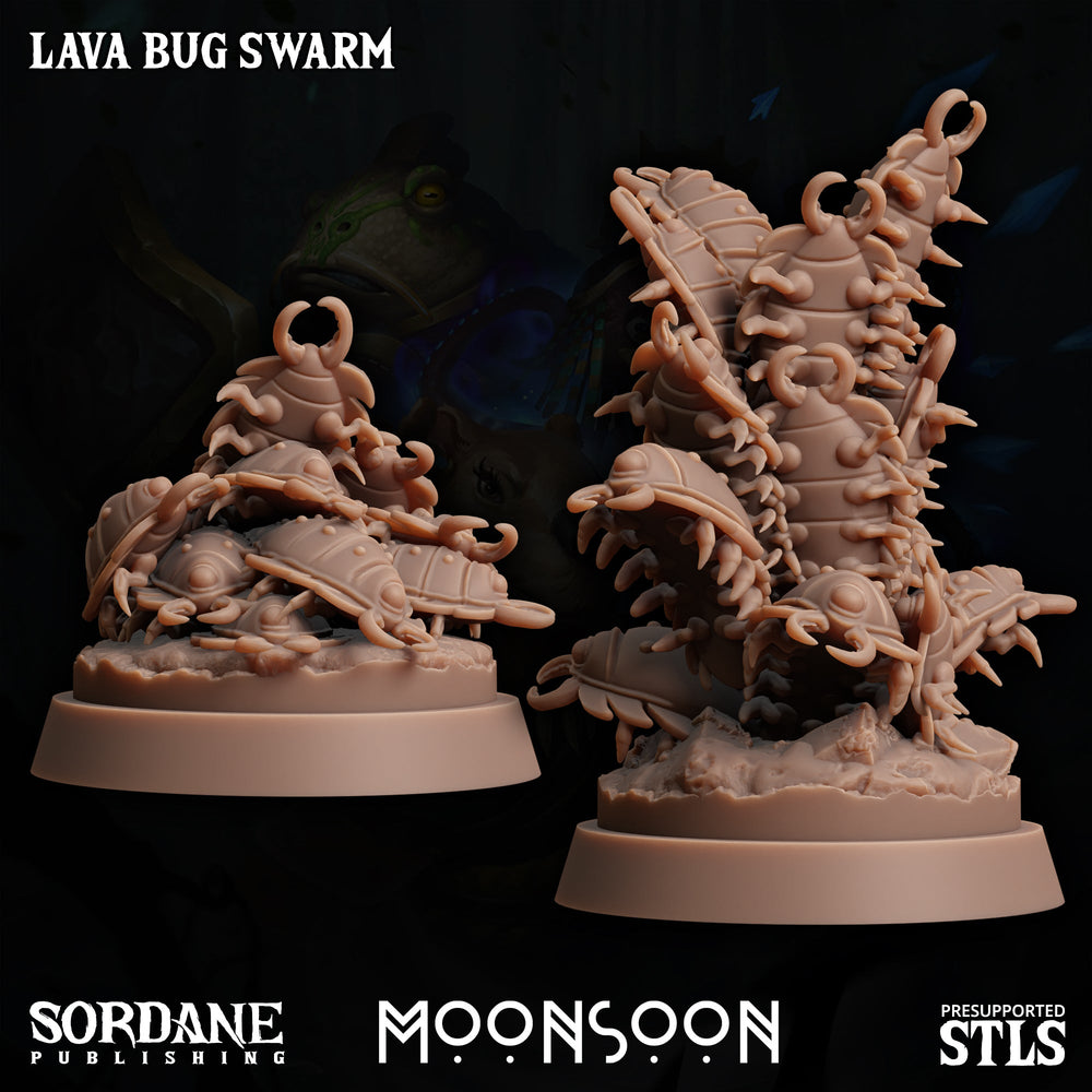 3D Printed Sordane Publishing Lava Bug Swarm Moonsoon 28 32mm D&D (Online Only)