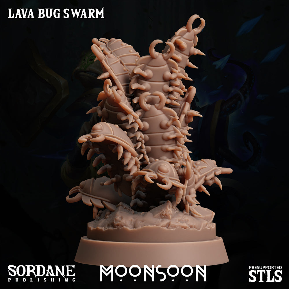 3D Printed Sordane Publishing Lava Bug Swarm Moonsoon 28 32mm D&D (Online Only)