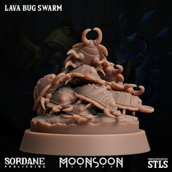3D Printed Sordane Publishing Lava Bug Swarm Moonsoon 28 32mm D&D (Online Only)