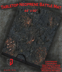 Lava Flow | Neoprene Battle Mat with Bag | Baron of Dice (ONLINE ORDER ONLY)