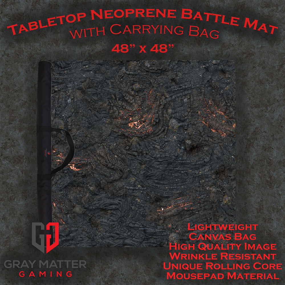 Lava Flows - Neoprene Battle Mat with Bag
