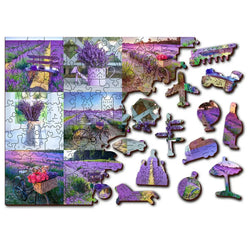 Lavender France 150 Piece Wood Jigsaw Puzzle Wooden City (ONLINE ORDER ONLY)
