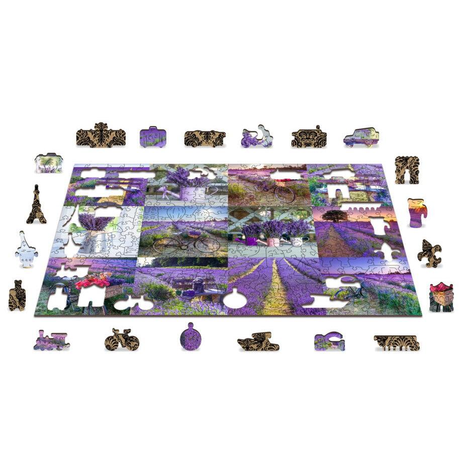 Lavender France 300 Piece Wood Jigsaw Puzzle Wooden City (ONLINE ORDER ONLY)