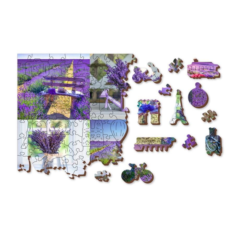 Lavender France 300 Piece Wood Jigsaw Puzzle Wooden City (ONLINE ORDER ONLY)