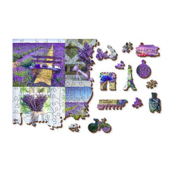 Lavender France 300 Piece Wood Jigsaw Puzzle Wooden City (ONLINE ORDER ONLY)