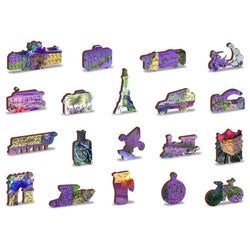 Lavender France 300 Piece Wood Jigsaw Puzzle Wooden City (ONLINE ORDER ONLY)