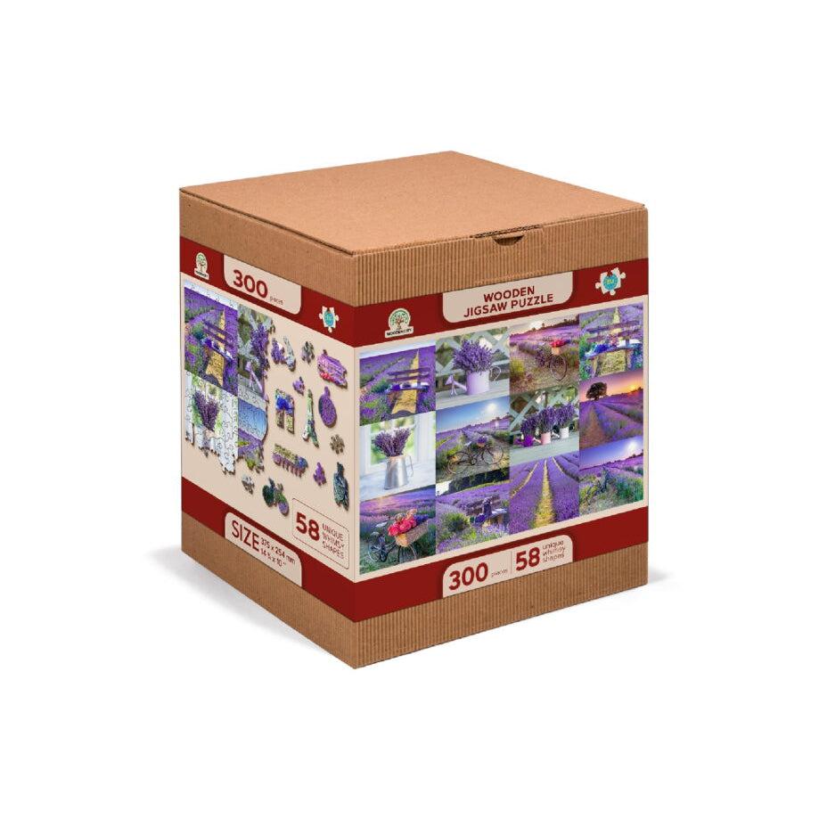 Lavender France 300 Piece Wood Jigsaw Puzzle Wooden City (ONLINE ORDER ONLY)