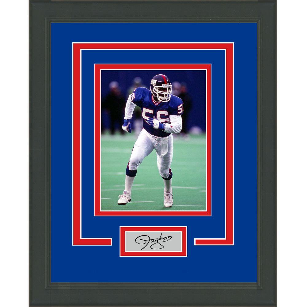 Framed Lawrence Taylor Facsimile Laser Engraved Signature Auto New York Giants 11x14 Football Photo (ONLINE ORDER ONLY)