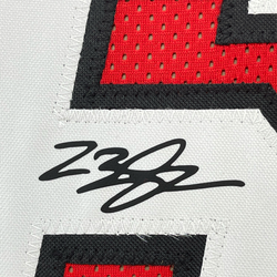 Framed Facsimile Autographed LeBron James 35x39 Miami Red Reprint Laser Auto Basketball Jersey (ONLINE ORDER ONLY)