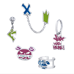 League of Legends X RockLove ARCANE Jinx Graffiti Earrings Set (ONLINE ORDER ONLY)