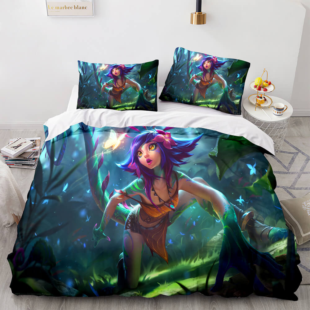 League of Legends Game Bedding Sets Quilt Covers Without Filler (Online Order Only)