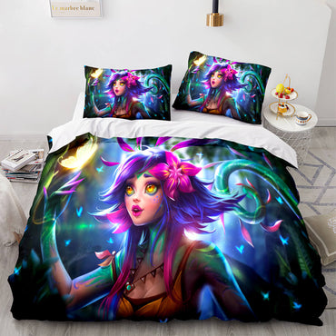 League of Legends Game Bedding Sets Quilt Covers Without Filler (Online Order Only)