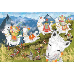 Leaping Llamas 36 Piece Floor Jigsaw Puzzle Cobble Hill (ONLINE ORDER ONLY)
