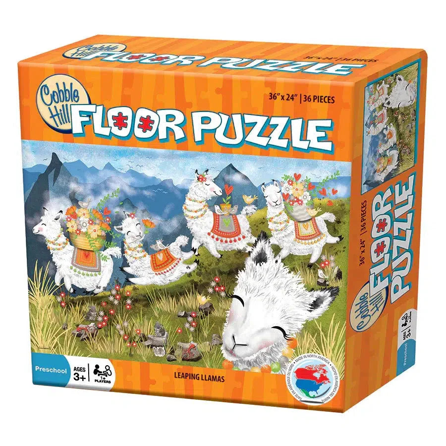 Leaping Llamas 36 Piece Floor Jigsaw Puzzle Cobble Hill (ONLINE ORDER ONLY)