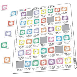 Learn the Clock 42 Piece Tray Jigsaw Puzzle Larsen