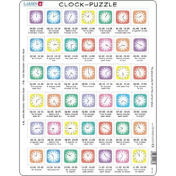 Learn the Clock 42 Piece Tray Jigsaw Puzzle Larsen