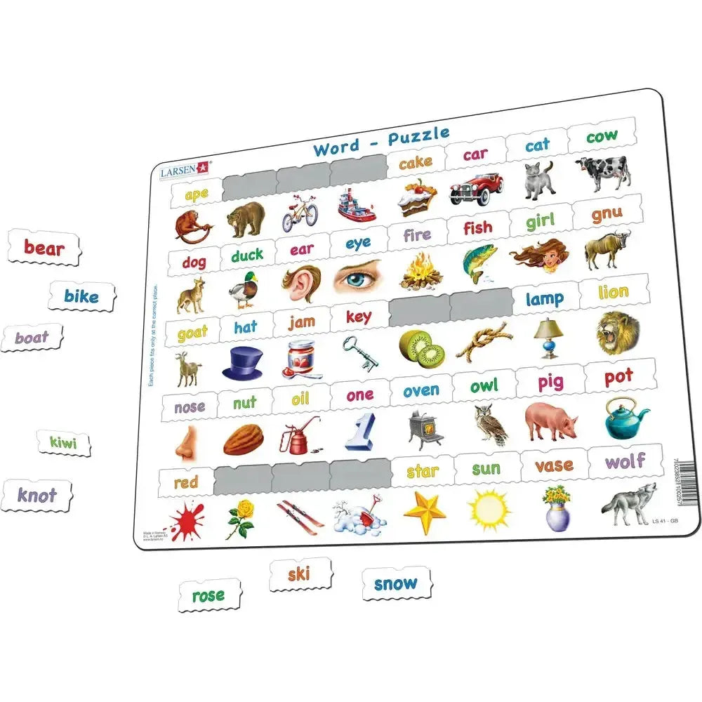 Learn to Read 40 Piece Tray Jigsaw Puzzle Larsen