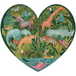 Leave Her Wild 140 Piece Mini Heart Shaped Jigsaw Puzzle Lantern Press (ONLINE ORDER ONLY)