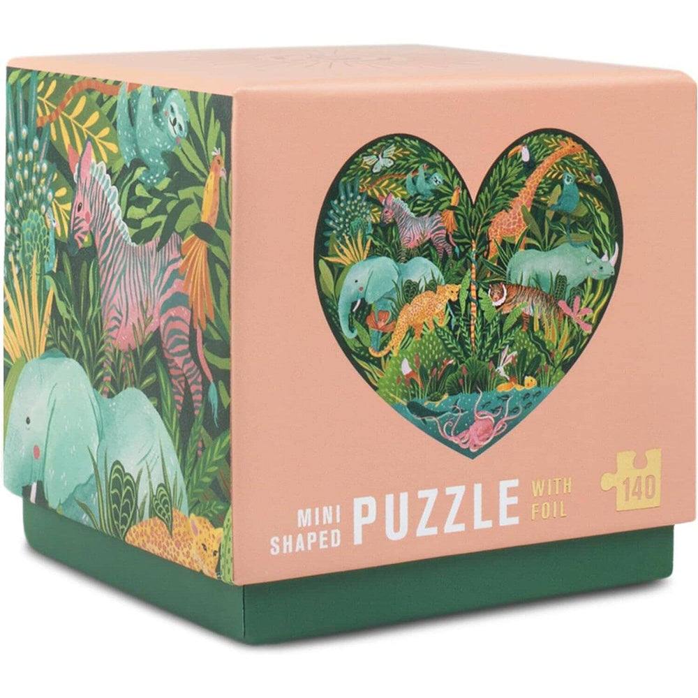 Leave Her Wild 140 Piece Mini Heart Shaped Jigsaw Puzzle Lantern Press (ONLINE ORDER ONLY)