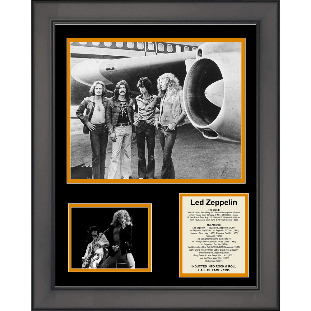 Framed Led Zeppelin IV Album 11"x14" Music Three Photo Collage #2 (ONLINE ORDER ONLY)