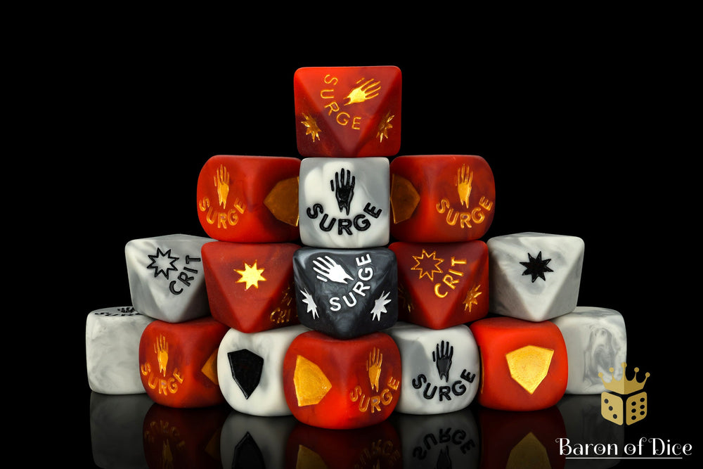Shadow Group Dice Set of 25 (Matte Finish) (ONLINE ORDER ONLY)