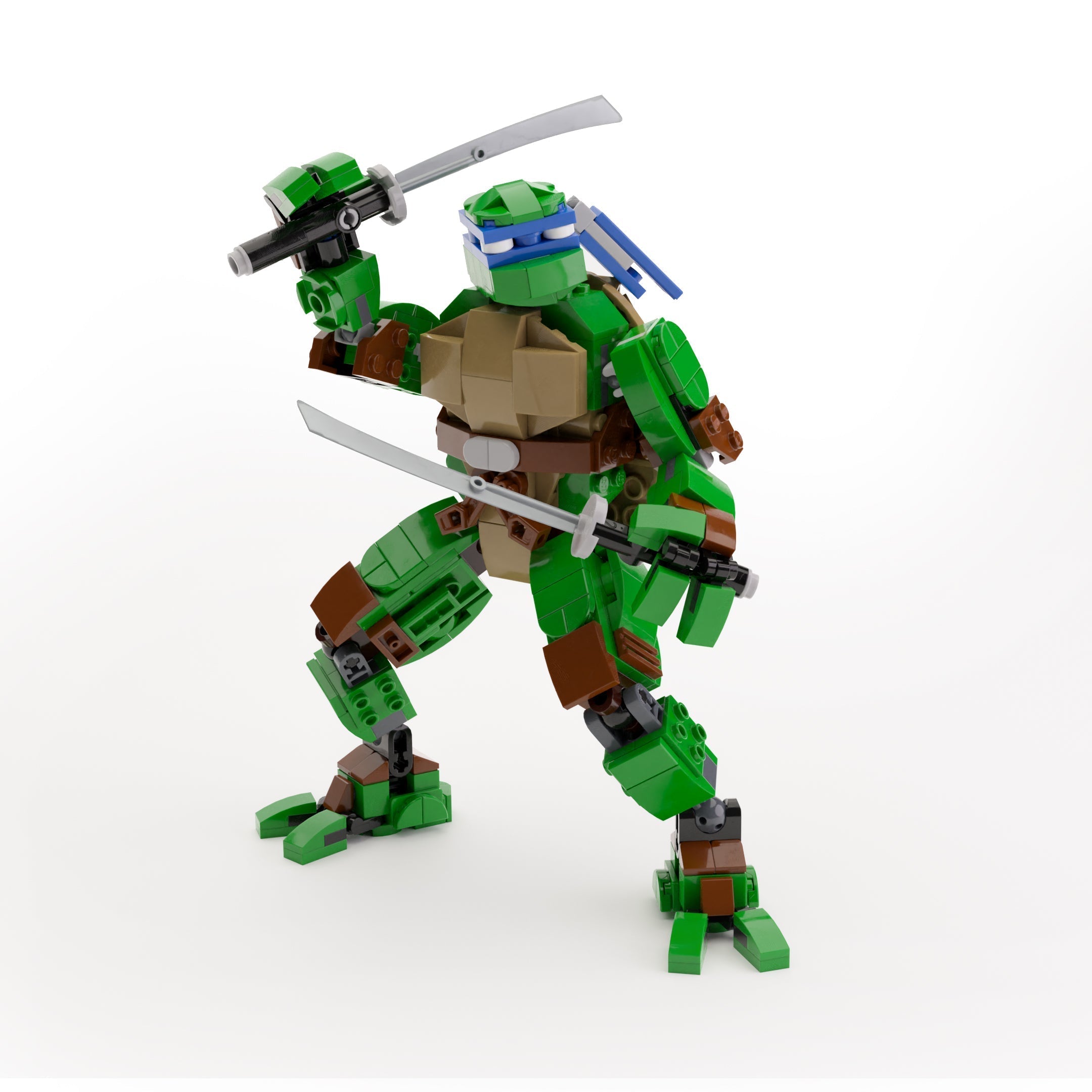 Leonardo - Custom TMNT Figure made using LEGO parts - B3 Customs (Online Order Only)