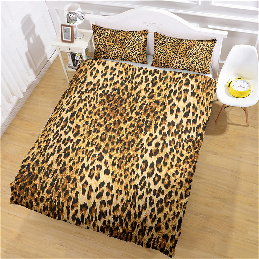 Leopard Print Bedding Set Quilt Cover Without Filler (Online Order Only)