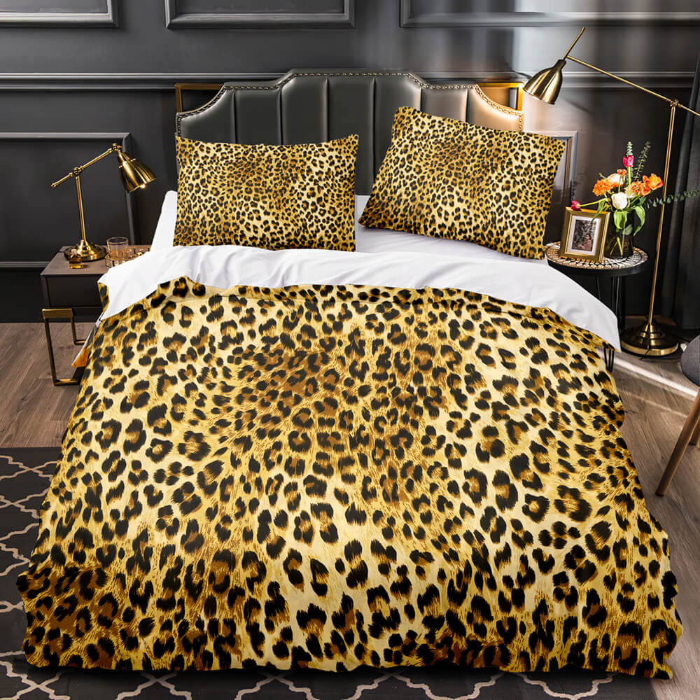 Leopard Print Bedding Set Duvet Cover Without Filler (Online Order Only)
