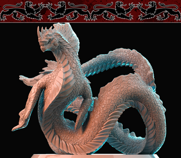 3D Printed Nafarrate Leviathan Bestiary Vol. 1 Bestiary Creatures Volume 1 28 32 mm D&D (Online Only)