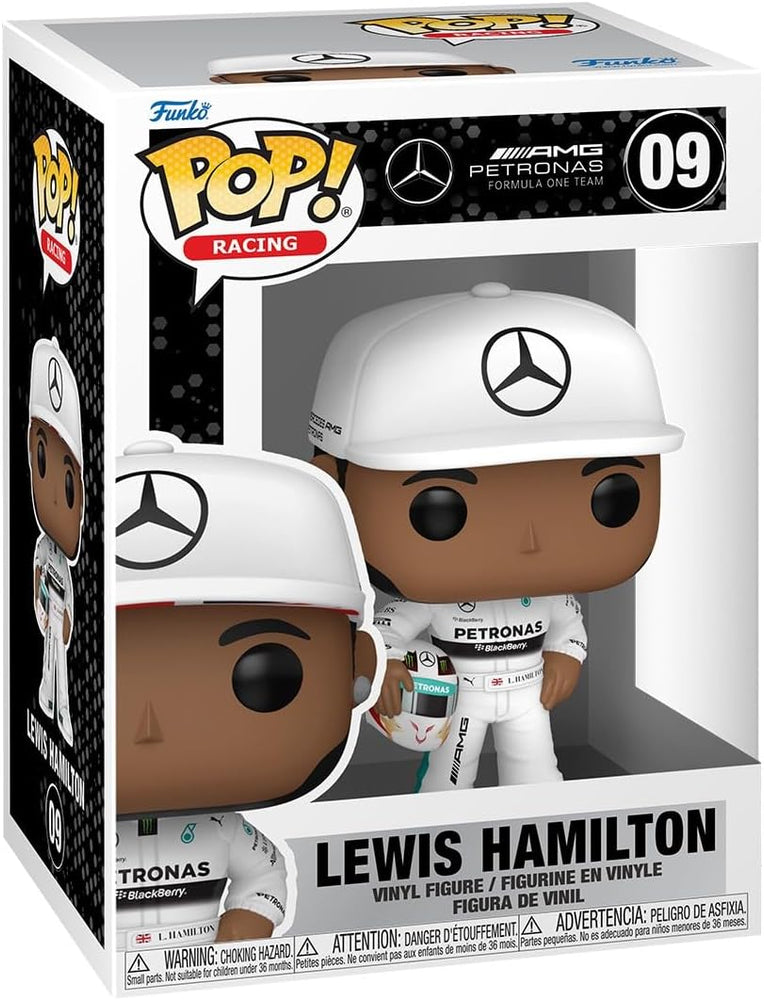 Formula 1 Lewis Hamilton with Helmet Funko Pop! Vinyl Figure #09 with Funko Protector (Online Order Only)