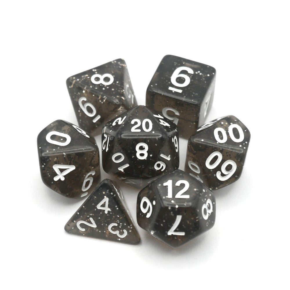 Essence of Licorice - 7 Piece DnD Dice Set | Acrylic RPG Gaming Dice (ONLINE ORDER ONLY)