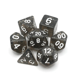 Essence of Licorice - 7 Piece DnD Dice Set | Acrylic RPG Gaming Dice (ONLINE ORDER ONLY)