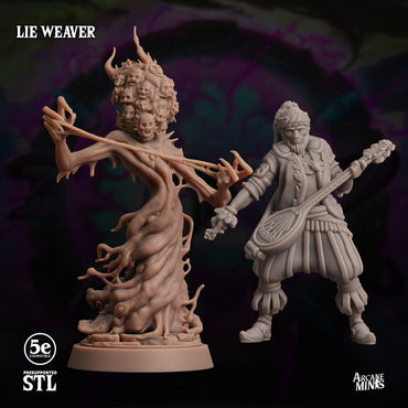 3D Printed Sordane Publishing Lie Weaver Moonsoon 28 32mm D&D (Online Only)