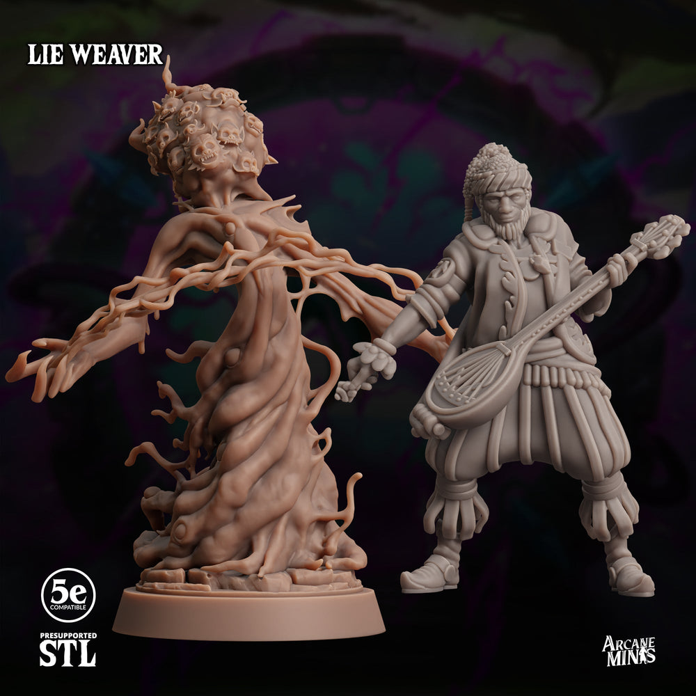 3D Printed Sordane Publishing Lie Weaver Moonsoon 28 32mm D&D (Online Only)