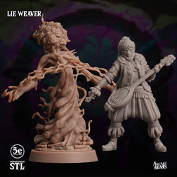 3D Printed Sordane Publishing Lie Weaver Moonsoon 28 32mm D&D (Online Only)