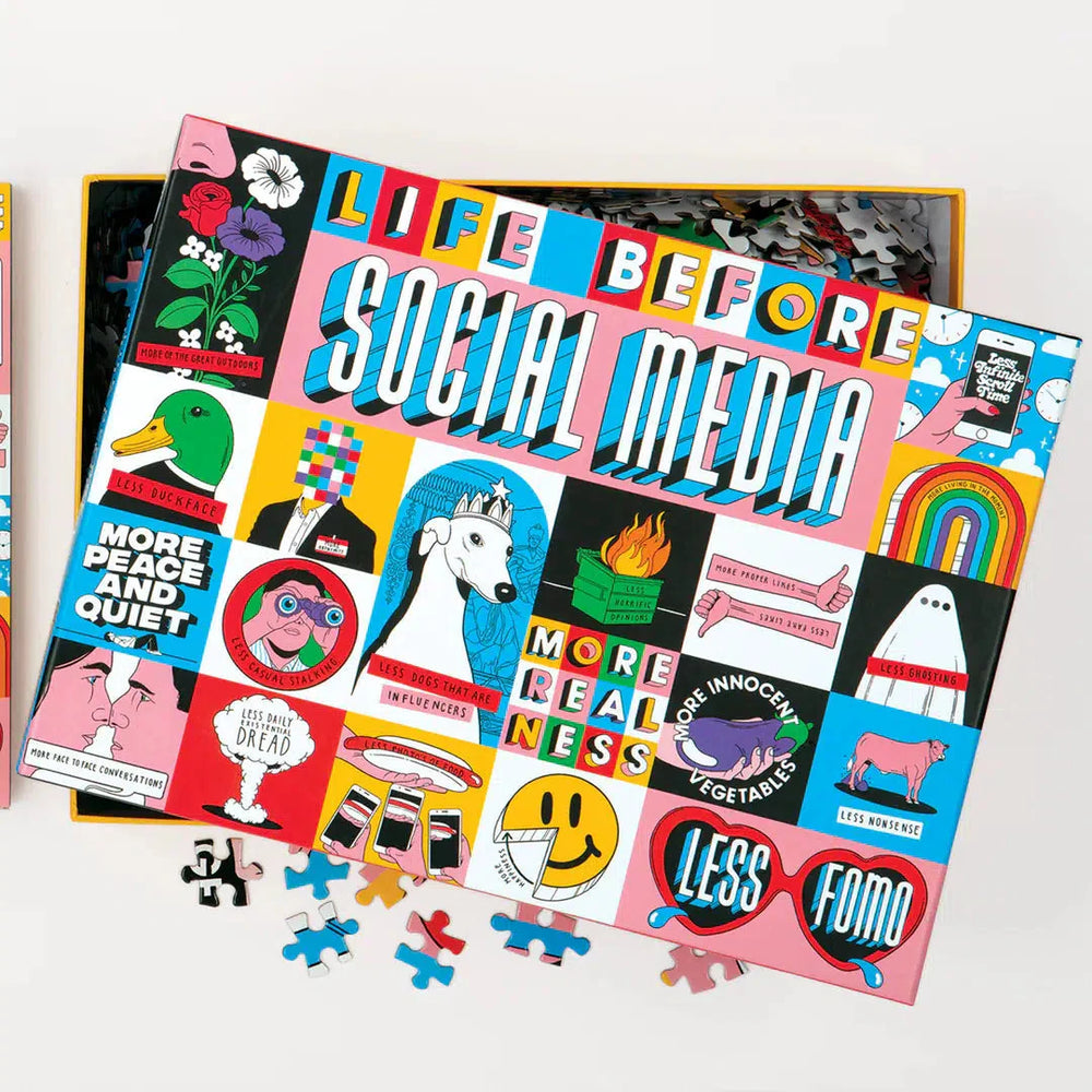 Life Before Social Media 1000 Piece Jigsaw Puzzle Galison (ONLINE ORDER ONLY)