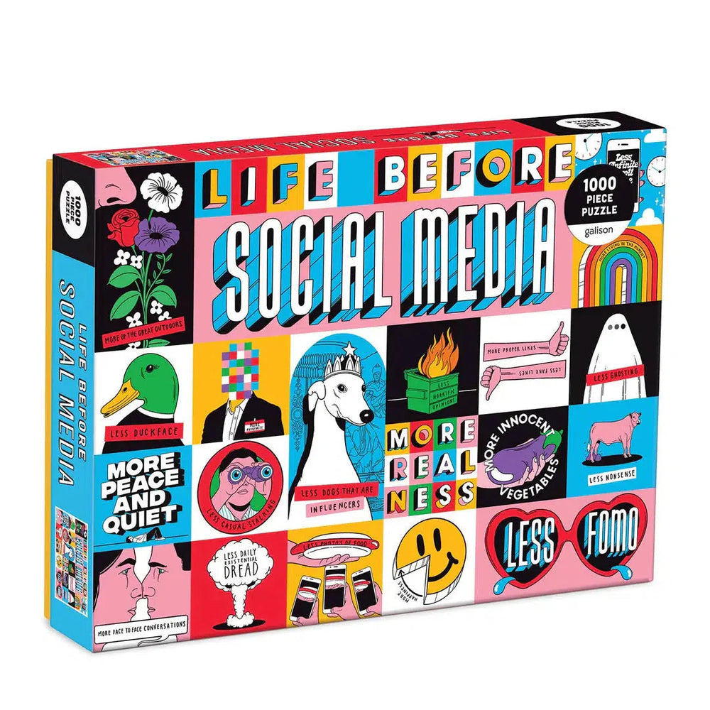 Life Before Social Media 1000 Piece Jigsaw Puzzle Galison (ONLINE ORDER ONLY)
