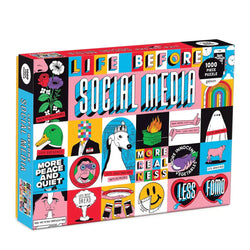 Life Before Social Media 1000 Piece Jigsaw Puzzle Galison (ONLINE ORDER ONLY)