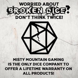 Pre-Order|| Weird West Wasteland Hollow Metal Dice Set - Bronze